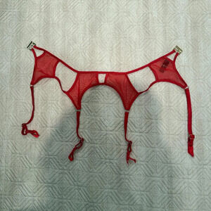 NEW Ruby Red  Suspender, Marie Mur, S